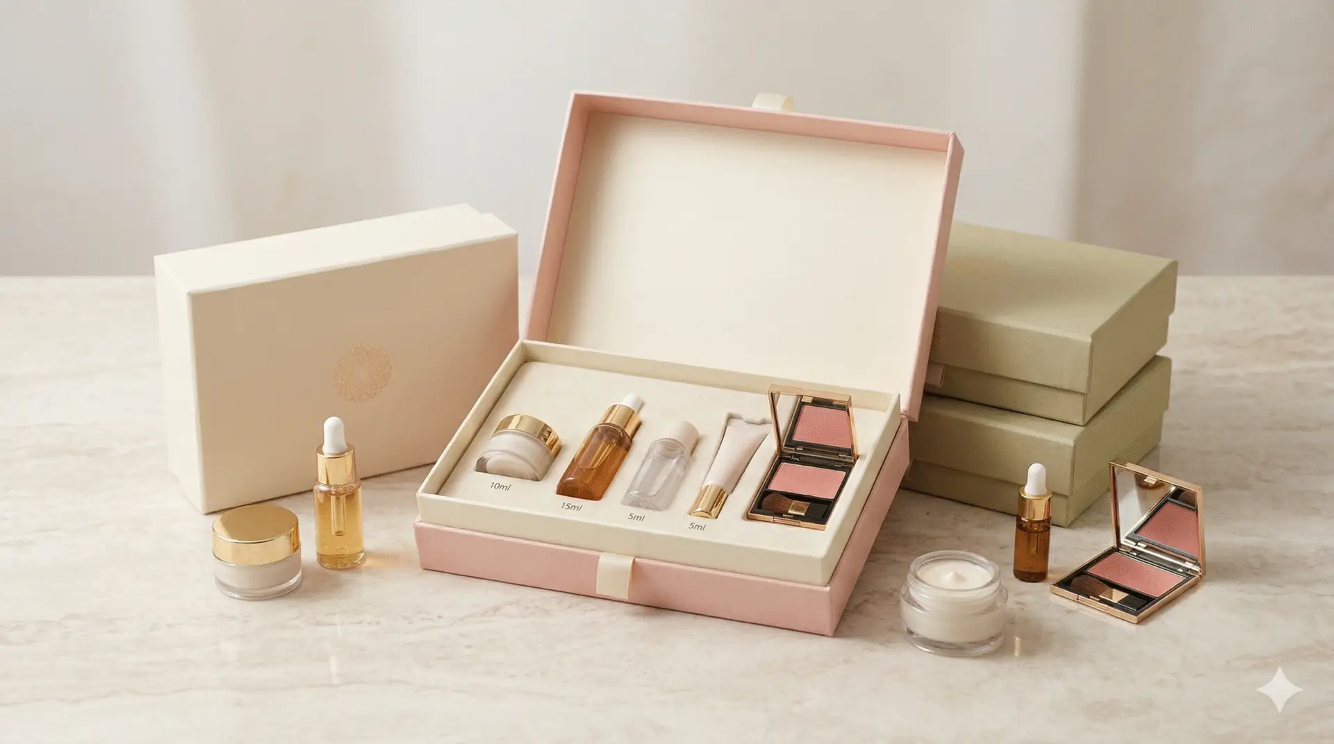 trial kit cosmetic packaging